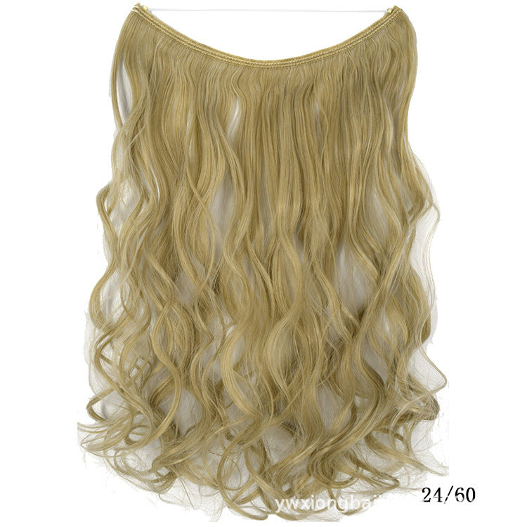 22-Inch Invisible Wire Hair Extensions - No Clips, Secret Fish Line Hairpieces