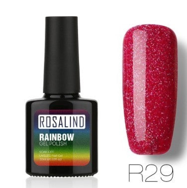 ROSALIND Star Studded Rainbow UV Gel Nail Polish – Add Sparkle to Your Nails!