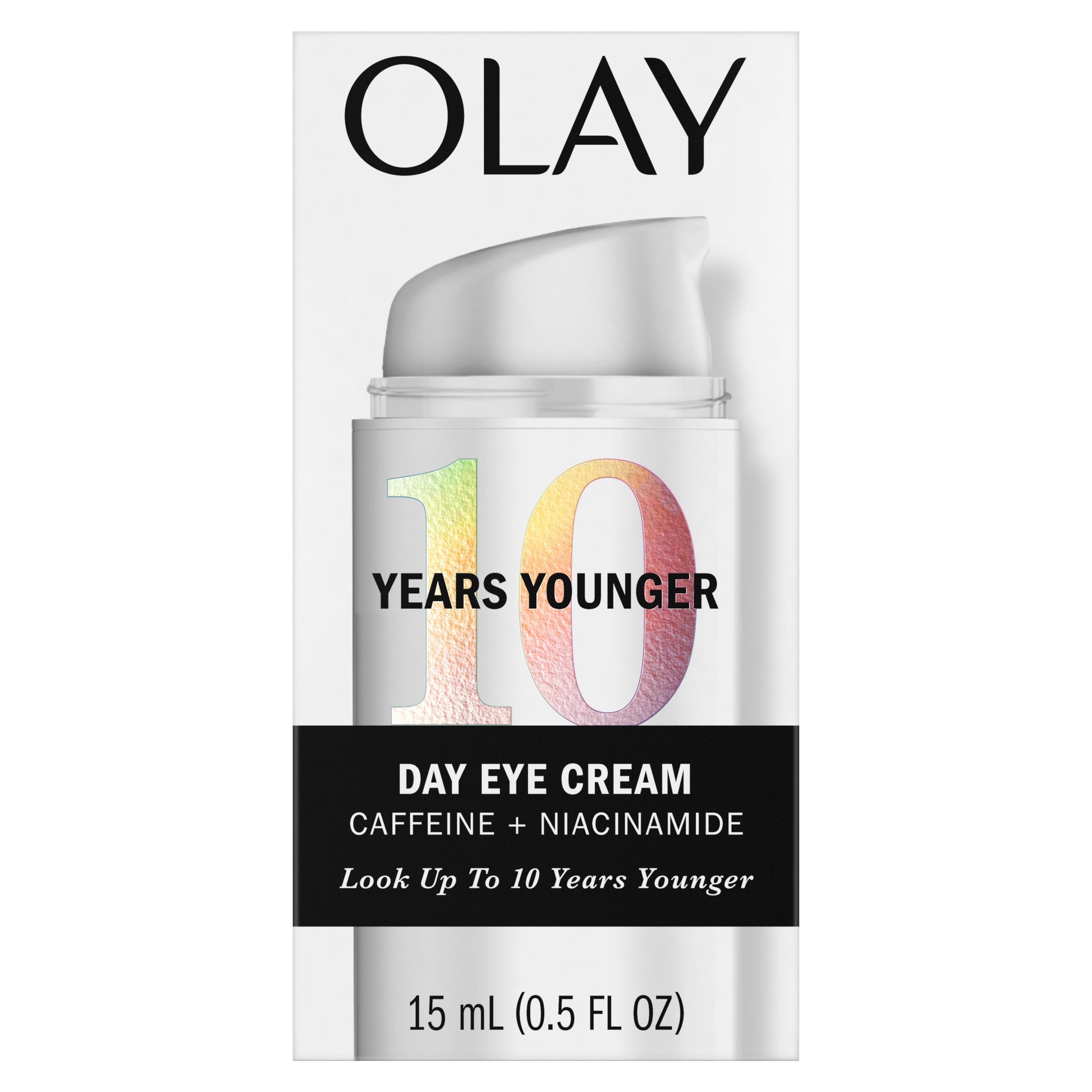 Skincare 10 Years Younger Anti-Aging Eye Cream with Caffeine + Niacinamide, 0.5 Fl Oz