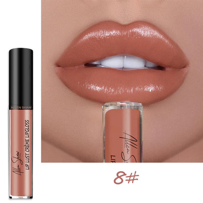 Allen Shaw Cream Lip Glaze - Luxurious Matte Velvet Liquid Lipstick