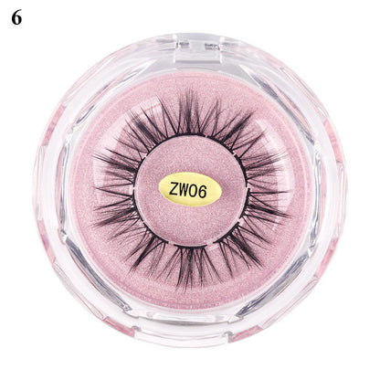 Segmented Grafting Natural Soft Multi-Layer Thick False Eyelashes – Customizable, High-Quality Chemical Fiber (Crystal Box)