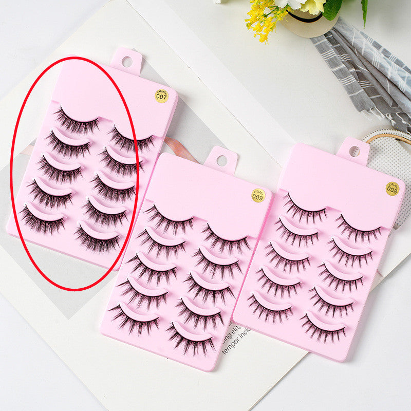 5 Pairs Manga Lashes – Anime-Inspired Natural Wispy False Eyelashes