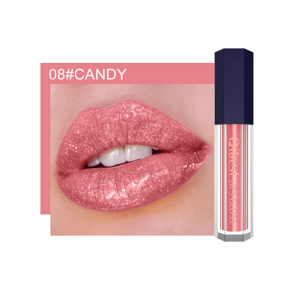 Fancy Pearlescent Diamond Non-Stick Lip Glaze – Luxurious Metallic Finish