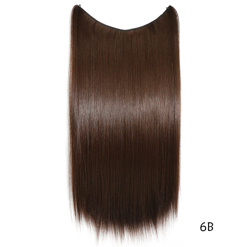 22-Inch Invisible Wire Hair Extensions - No Clips, Secret Fish Line Hairpieces