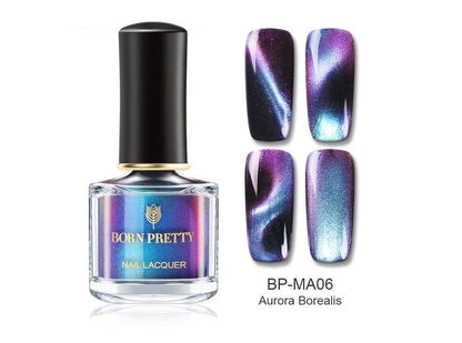 BORN PRETTY Holographic Chameleon 3D Magnetic Nail Polish – Long-Lasting, 6ml