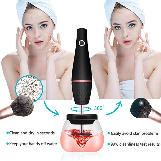 Electric Makeup Brush Cleaner – Effortless Cleaning Tool