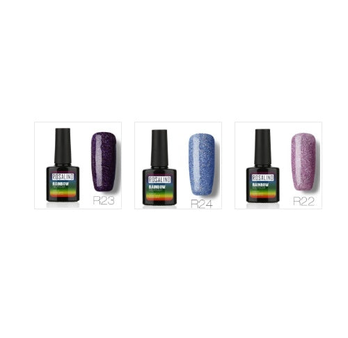 ROSALIND Star Studded Rainbow UV Gel Nail Polish – Add Sparkle to Your Nails!