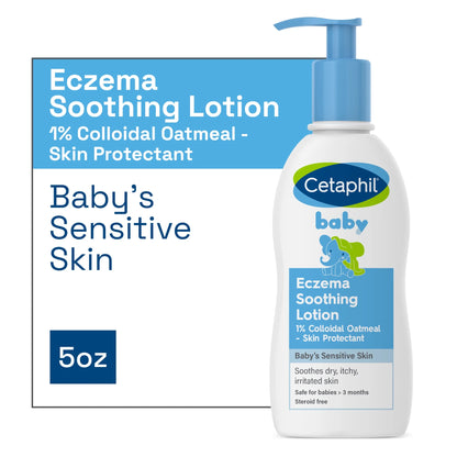 Baby Eczema Soothing Lotion with Colloidal Oatmeal for Dry, Itchy and Irritated Skin, 5 Oz