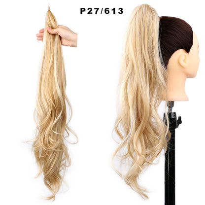 Women's High Ponytail Wig - Long Curly Winding Big Wave Hairstyle