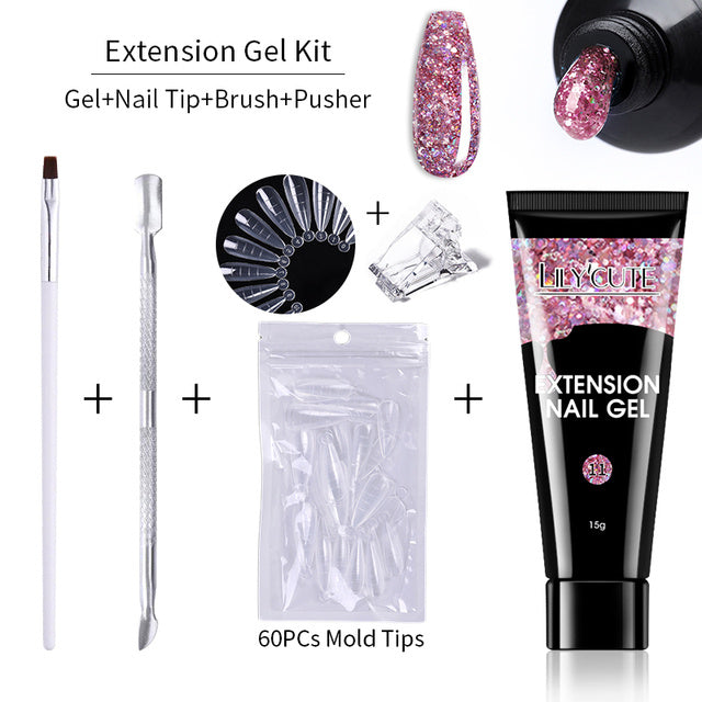 15ml Nail Extension Gel Kit – Create Stunning Salon-Quality Nails at Home