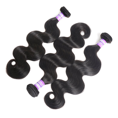 Body Wave Brazilian Hair Curtain - Premium Real Human Hair, 8-30 Inch