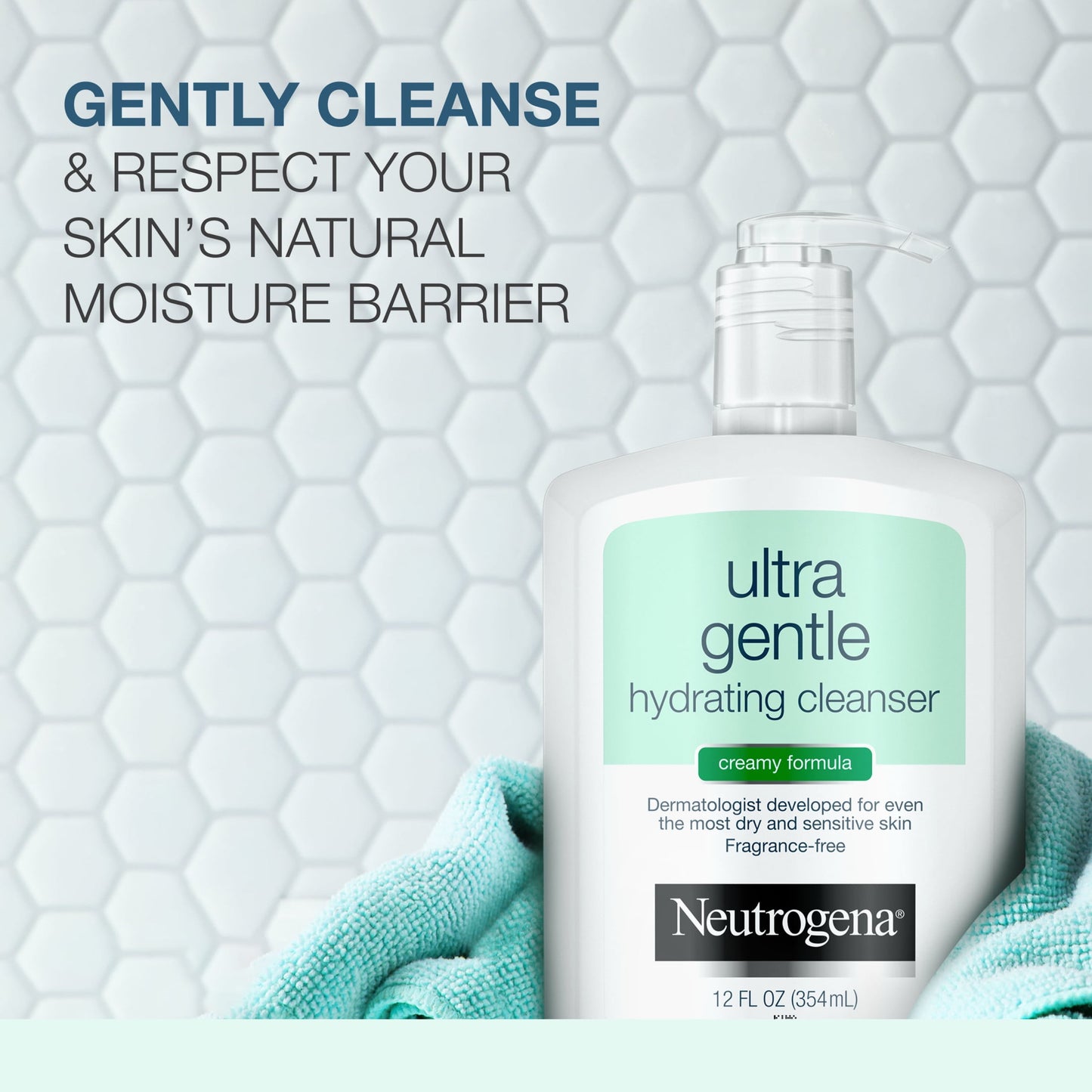 Ultra Gentle Hydrating Creamy Facial Cleanser, 12 Fl. Oz