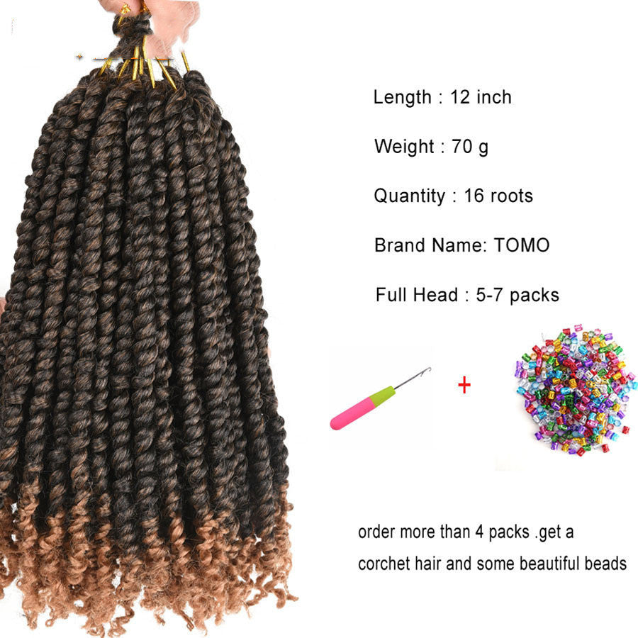 TOMO Pre-Twisted Passion Twist Crochet Braids - Effortless Exotic Style