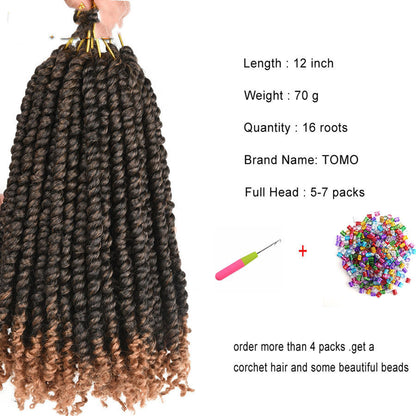 TOMO Pre-Twisted Passion Twist Crochet Braids - Effortless Exotic Style