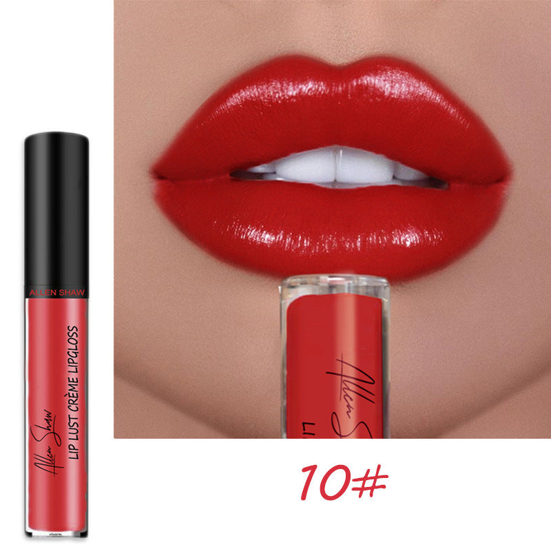 Allen Shaw Cream Lip Glaze - Luxurious Matte Velvet Liquid Lipstick