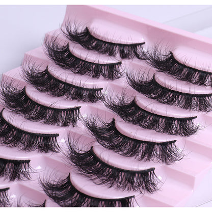 10 Pairs Natural Thick Curly False Eyelashes – Variety Pack for Stunning, Voluminous Lashes