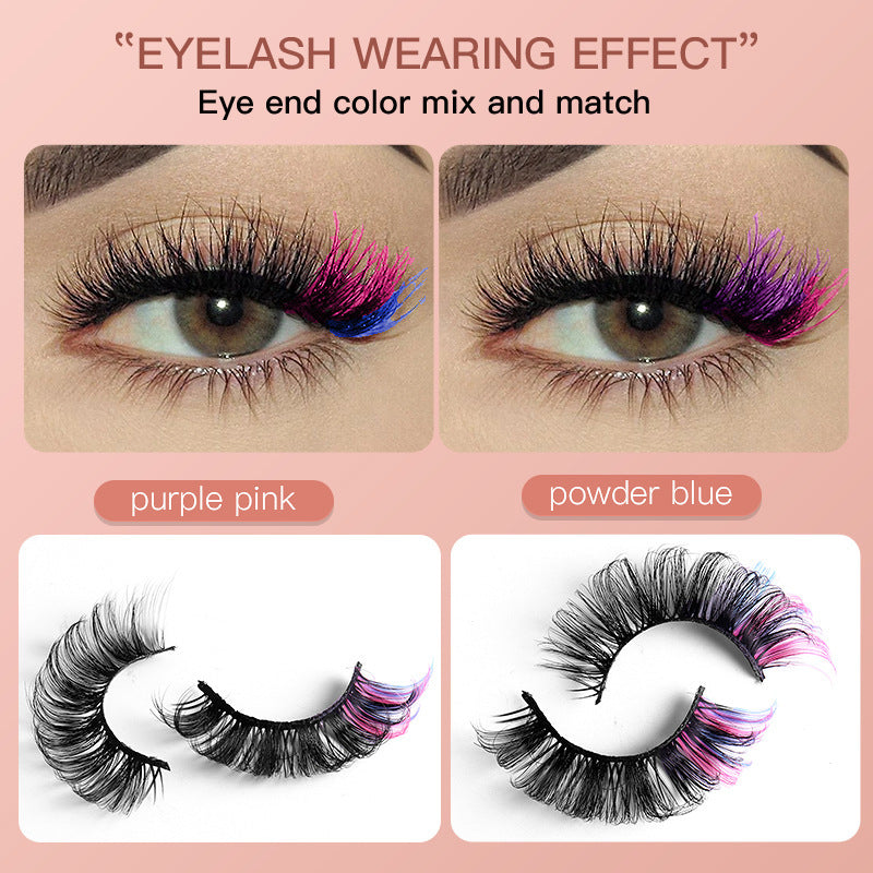 Luxurious Imitation Mink False Eyelashes - 7 Pairs of Thick, Curly Lashes