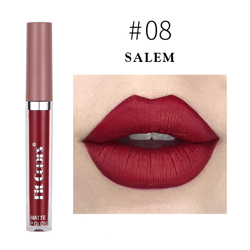 Matte Velvet Slim Tube Liquid Lipstick - Nourishing, Long-Lasting Color