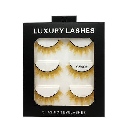 Natural 3D Thick False Eyelashes – High-Grade, Full & Voluminous Look