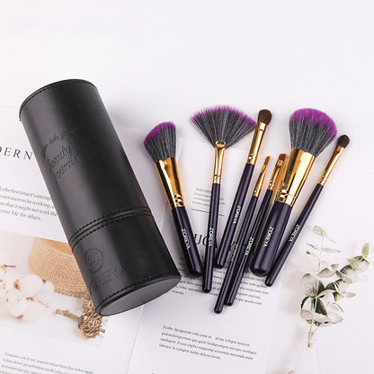 Travel-Friendly Makeup Brush Set with Soft Fiber Bristles