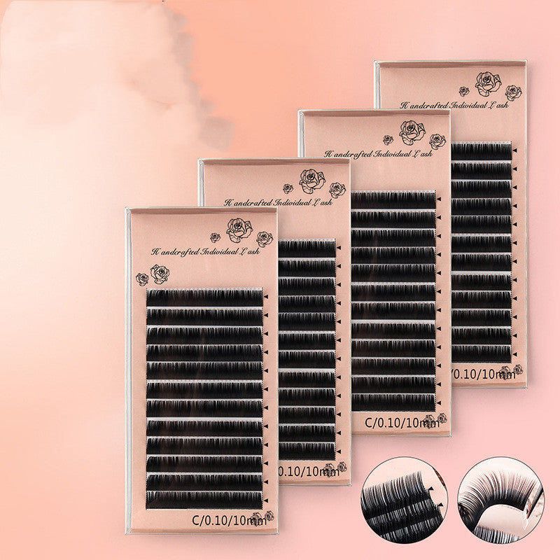 Single Dense Row Grafting Eyelashes - Handmade with Imported Fiber