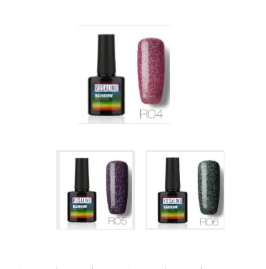 ROSALIND Star Studded Rainbow UV Gel Nail Polish – Add Sparkle to Your Nails!