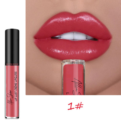 Allen Shaw Cream Lip Glaze - Luxurious Matte Velvet Liquid Lipstick