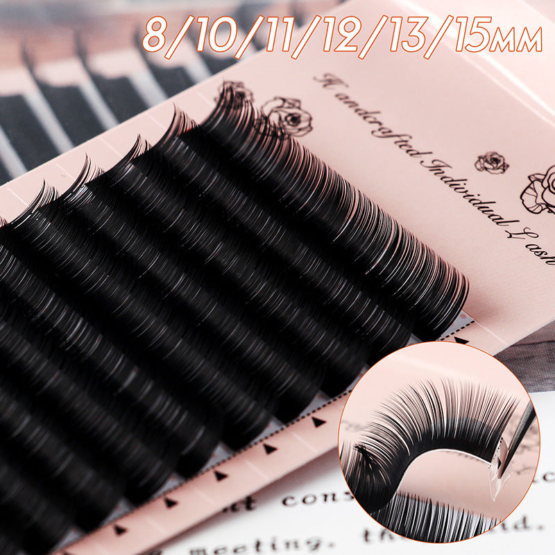 Single Dense Row Grafting Eyelashes - Handmade with Imported Fiber