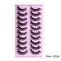 10 Pairs Natural Thick Curly False Eyelashes – Variety Pack for Stunning, Voluminous Lashes