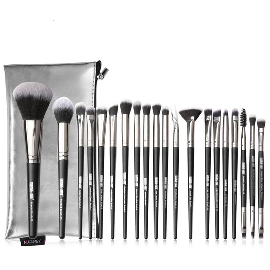 20-Piece Makeup Brush Set with Stylish Brush Bag