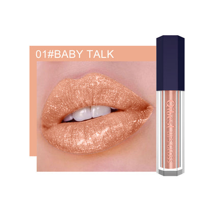 Fancy Pearlescent Diamond Non-Stick Lip Glaze – Luxurious Metallic Finish