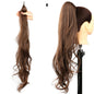 Women's High Ponytail Wig - Long Curly Winding Big Wave Hairstyle