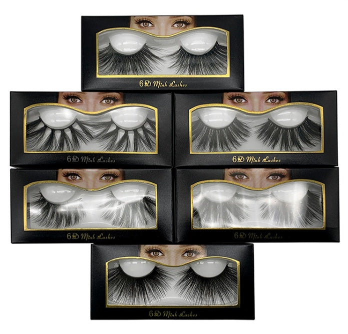 Nethong 25mm 6D Mink False Eyelashes – Dramatic Volume & Bold Style