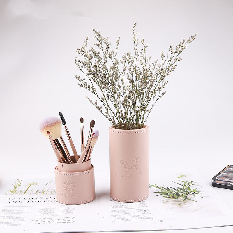 Travel-Friendly Makeup Brush Set with Soft Fiber Bristles