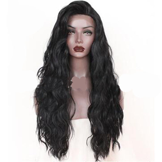 24-Inch Front Lace Synthetic Long Curly Hair Wig