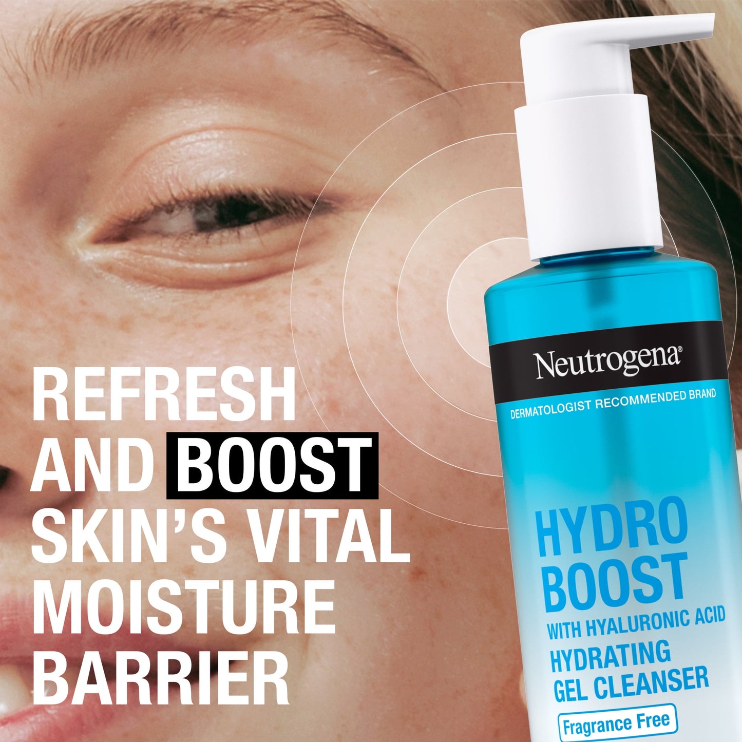 Hydro Boost Hyaluronic Acid Gel Facial Cleanser and Face Wash, Fragrance-Free, 7.8 Oz