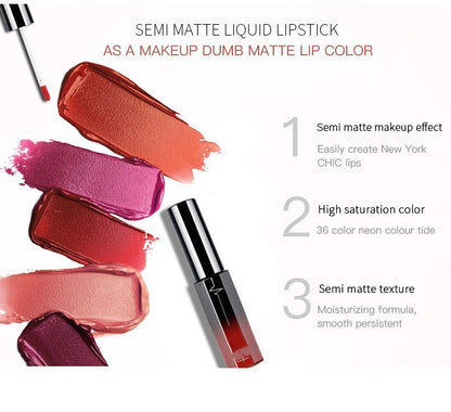 Matte Lip Gloss – Long-Lasting, Waterproof, & Bold Color in 10 Vibrant Shades