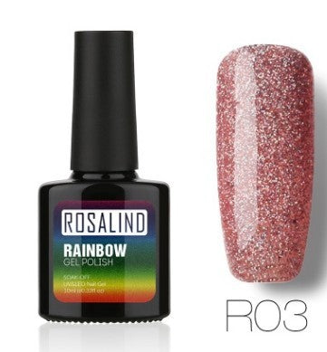 ROSALIND Star Studded Rainbow UV Gel Nail Polish – Add Sparkle to Your Nails!