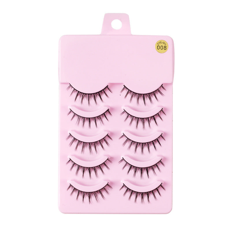 5 Pairs Manga Lashes – Anime-Inspired Natural Wispy False Eyelashes