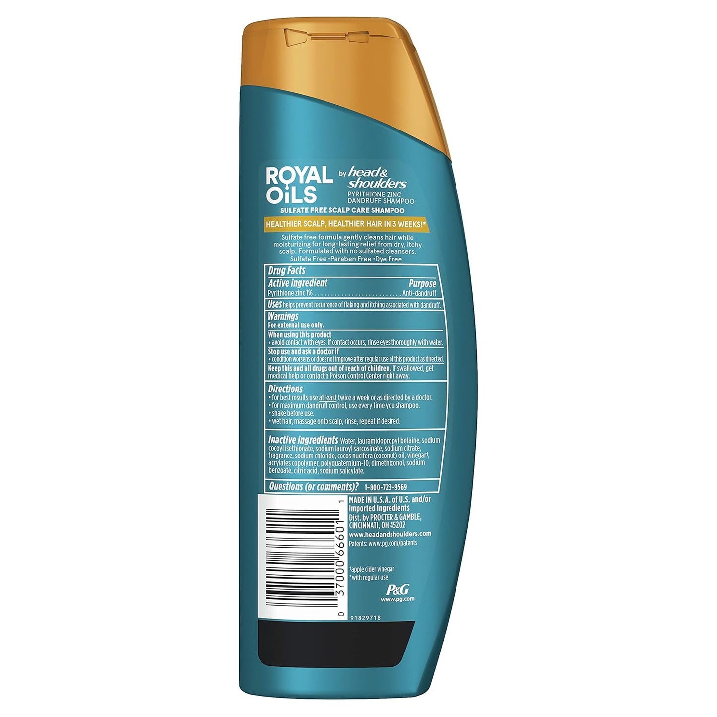 Head & Shoulders Royal Oils Moisturizing Shampoo with Coconut Oil & Apple Cider Vinegar