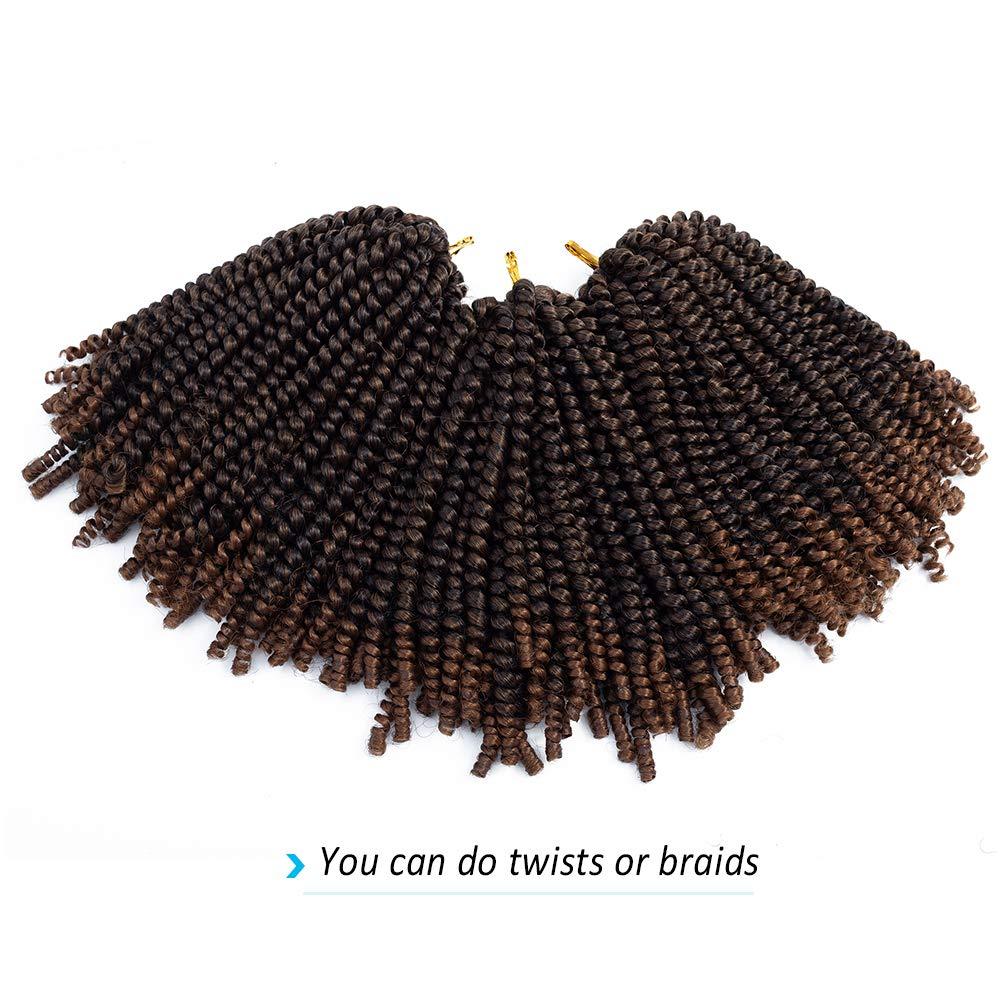 8-Inch Crochet Low Temperature Fiber Hair Extensions - Pack of 30