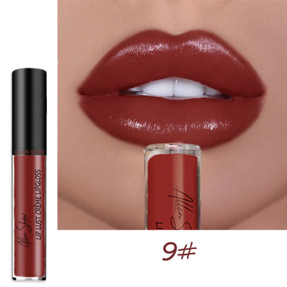 Allen Shaw Cream Lip Glaze - Luxurious Matte Velvet Liquid Lipstick