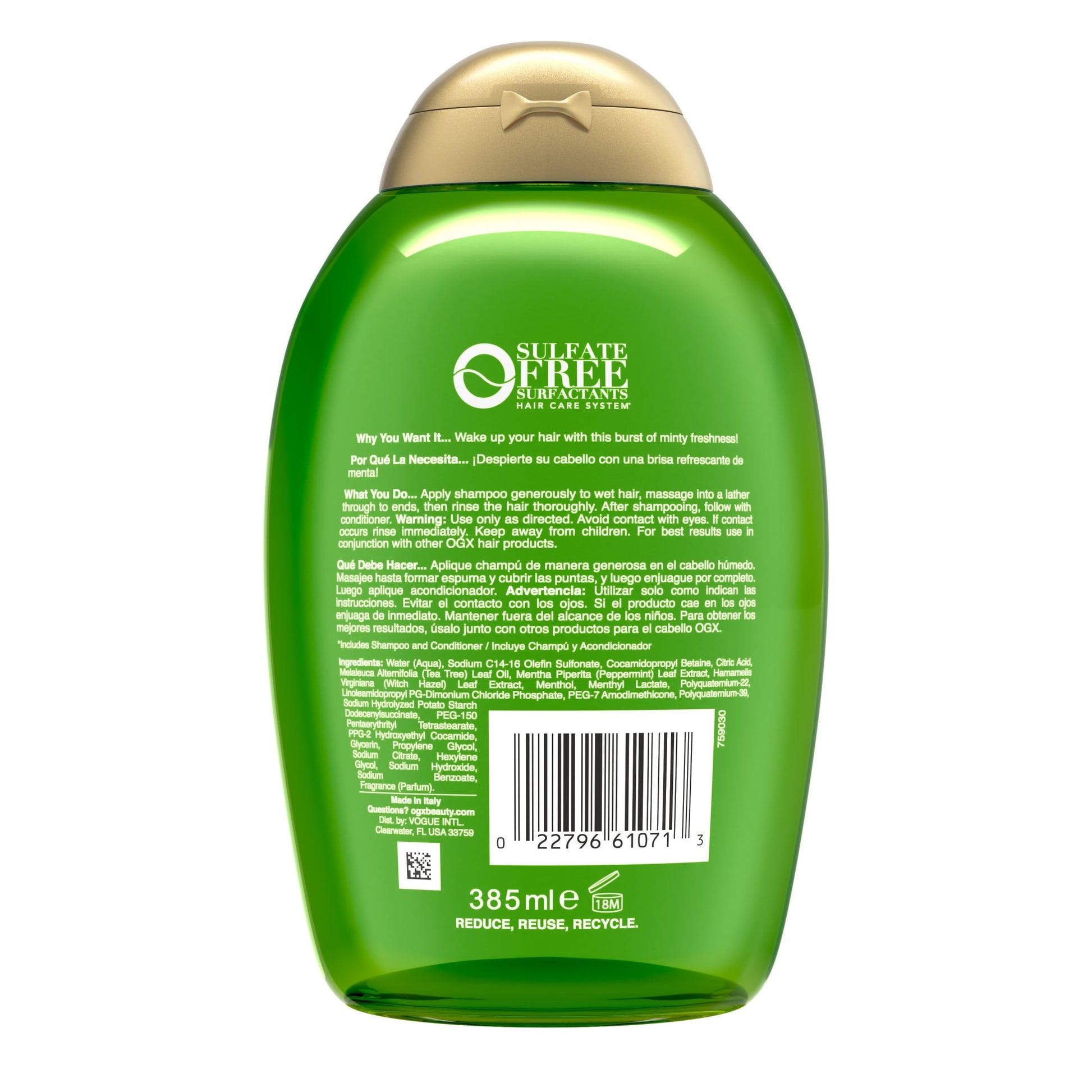 Extra Strength Teatree Mint Refreshing Scalp Shampoo