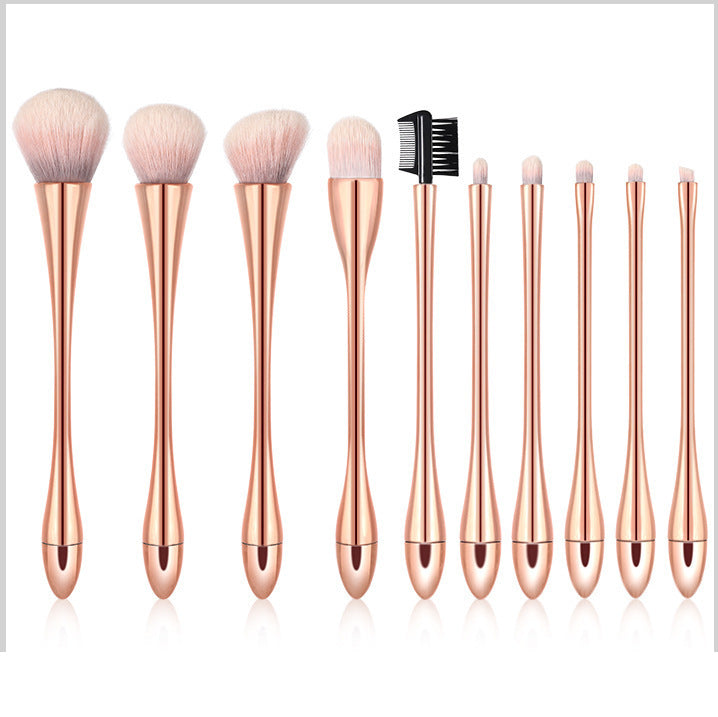 Small Waist Makeup Brush Set - Beauty Essentials for Precision and Style