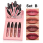 Four Times Matte Lip Gloss Set – Long-Lasting Fog Surface Finish