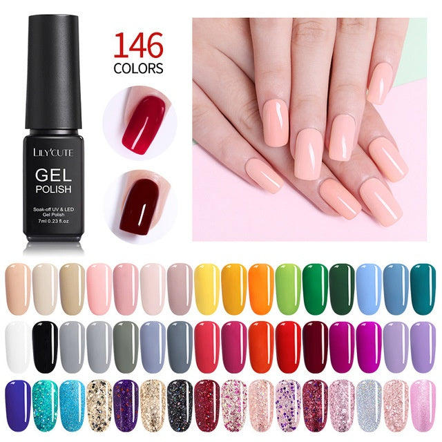 7ml Solid Color Phototherapy Nail Glue - Long-Lasting Gel Polish