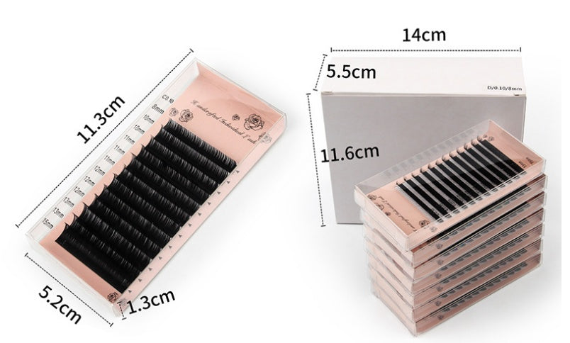 Single Dense Row Grafting Eyelashes - Handmade with Imported Fiber