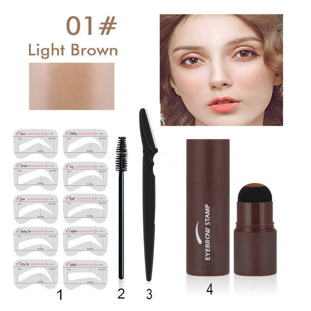 One Step Eyebrow Stamp Shaping Kit – Easy, Natural, & Customizable