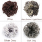 Fashionable Wig Hair Circle - High Temperature Resistant Wavy Ponytail Hair Band for Added Volume