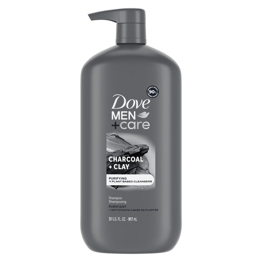 Men+Care Purifying Shampoo with Pump Charcoal + Clay, 31 Oz